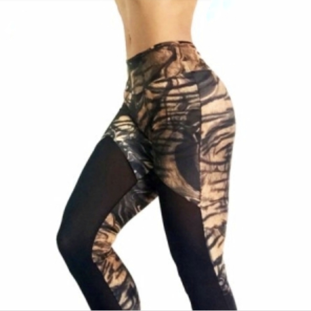 Stylish Brown Patterned Leggings